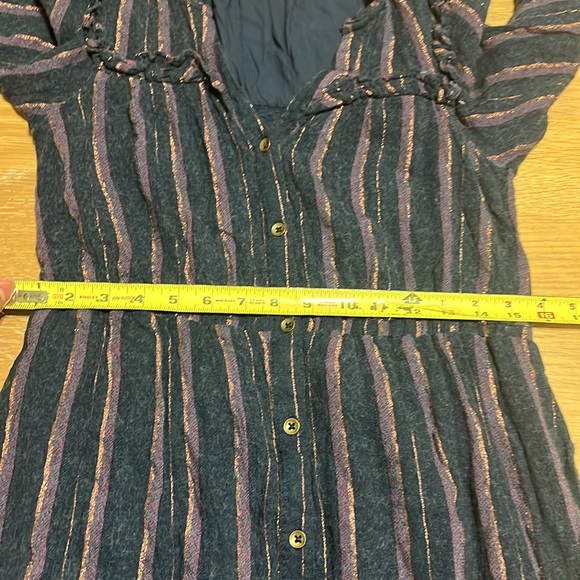 Anthropologie Midnight Ruffled midi dress women’s size S NWOT - Picture 11 of 16